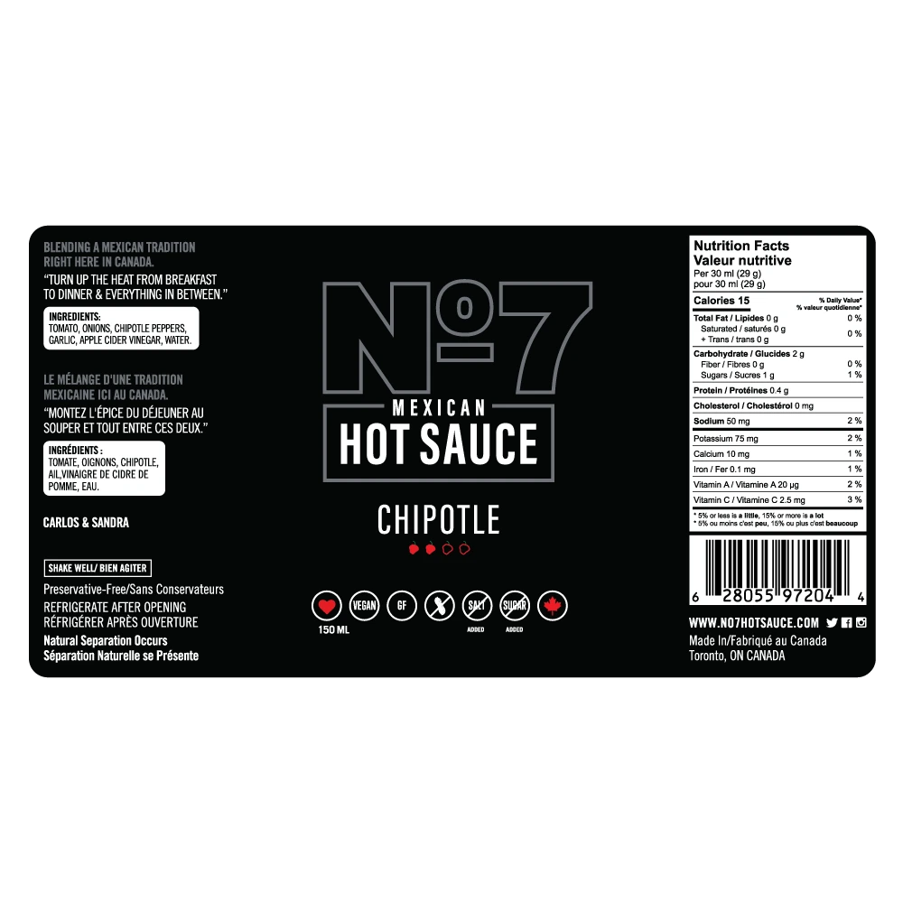 Chipotle No.7 Hot Sauce Inc.