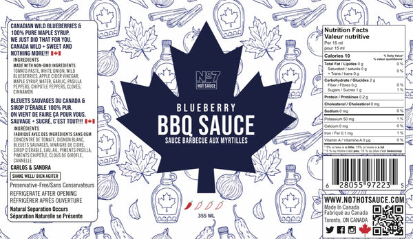 No.7 Canadian Maple Blueberry BBQ Sauce | 355ml