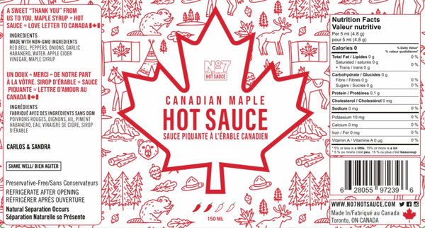 Canadian Maple Hot Sauce
